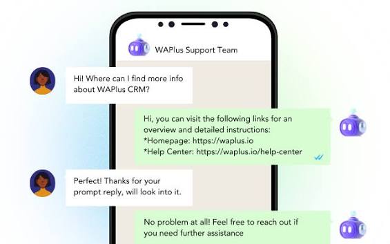 WayConnect automated support conversation